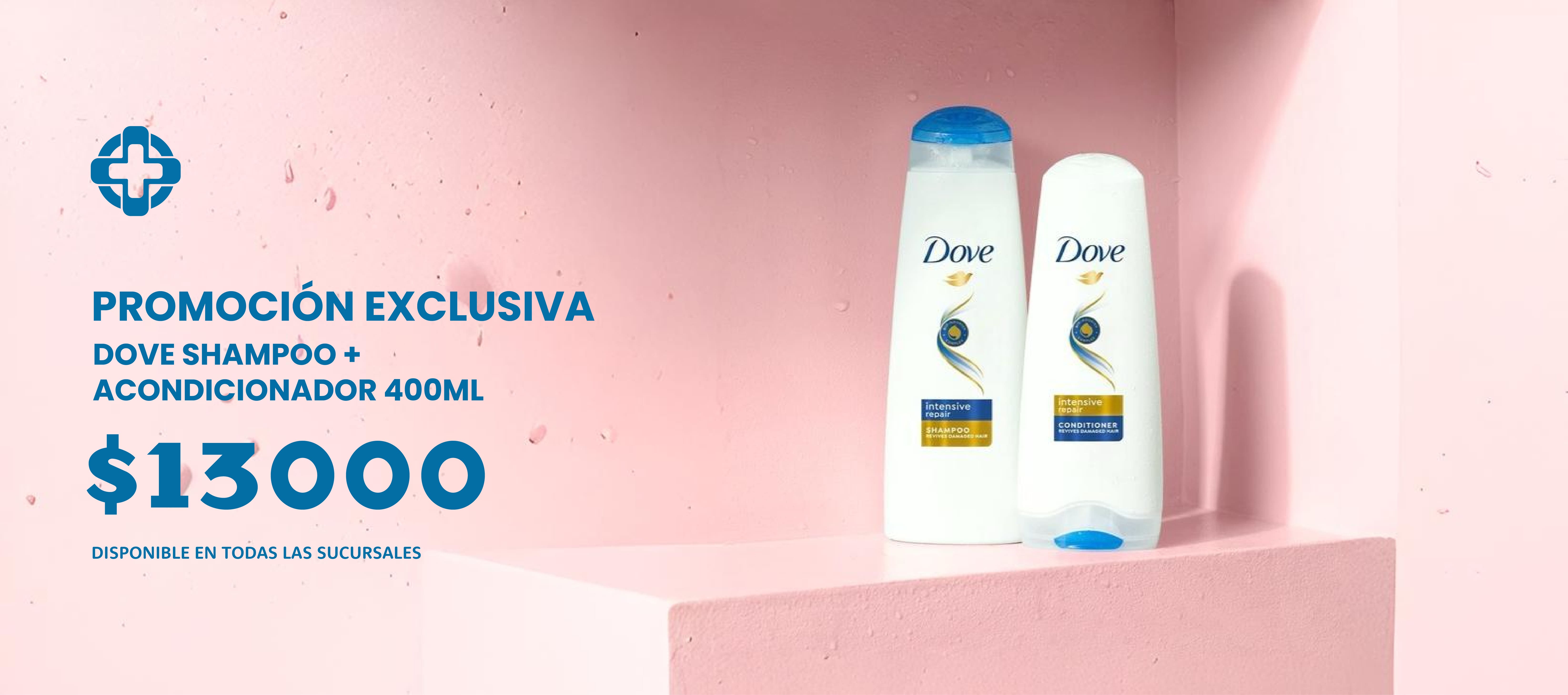 banner promo dove acondicionador + shampoo